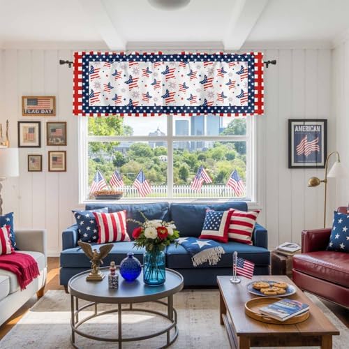 4th of July Kitchen Curtains Valances - Image 4
