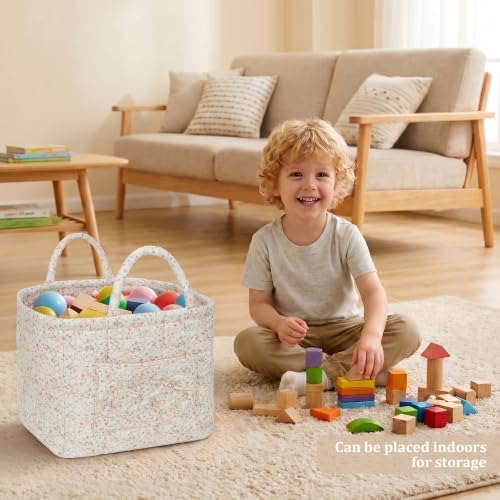 Floral Fabric Storage Basket Car Interior Storage Basket Underwear Sundries - Image 5
