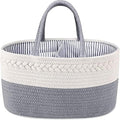 ABenkle Diaper Caddy Organizer, Boho Rustic Cotton Rope Nursery Baby Basket by ABenkle