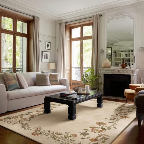 Washable Living Room Area Rug: 4x6 Throw Rugs by palohom
