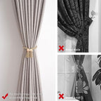 NICEEC 2 Pack Wooden Cube Magnetic Curtain Tiebacks Boho Home Decor Drape Tie - Image 2