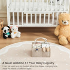 Upgraded Baby Diaper Caddy Organizer, Portable Nursery Storage Bin - Image 7