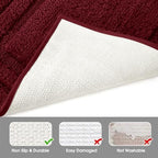 HOMEIDEAS Bathroom Rugs Sets 2 Piece, Super Soft and Absorbent Non Slip - Image 5