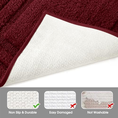 HOMEIDEAS Bathroom Rugs Sets 2 Piece, Super Soft and Absorbent Non Slip - Image 5