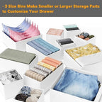 SpaceAid Drawer Organizer Clothes, 12 Pack Dresser Organizer Bins - Image 5
