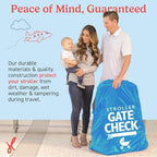 J.L. Childress Gate Check Bag for Single & Double Strollers, Neon Blue - Image 5