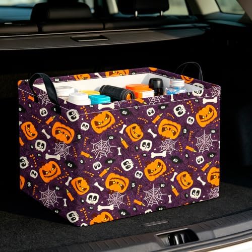 CLOCOR Rectangular Storage Basket, Collapsible Cute Pattern Storage Bin - Image 2
