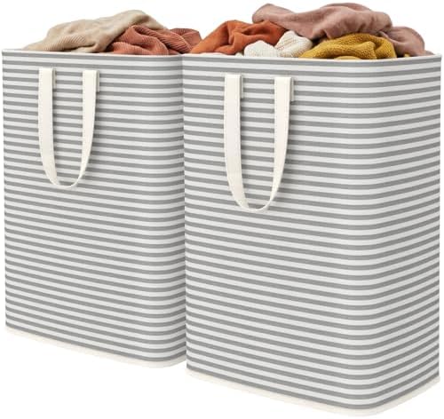 Lifewit 65L Small Laundry Baskets, 2 Pack, Reinforced Handles by Lifewit