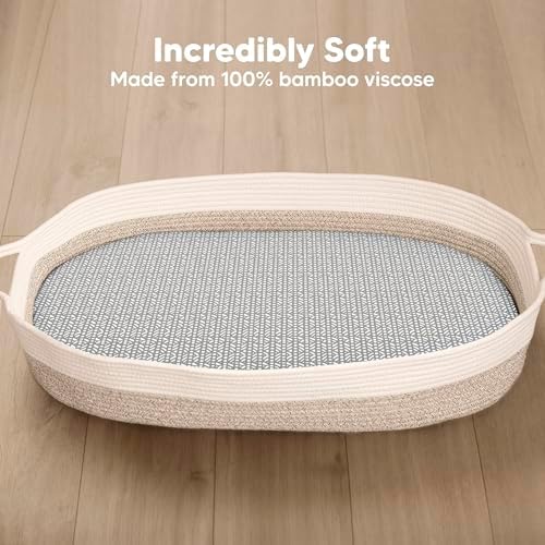 2-Pack Baby Bassinet Sheets Girl, 33x17 Bedside Sheets - Image 2
