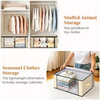 Fab totes 35L Closet Organizers, Foldable Under Bed Storage Containers - Image 4