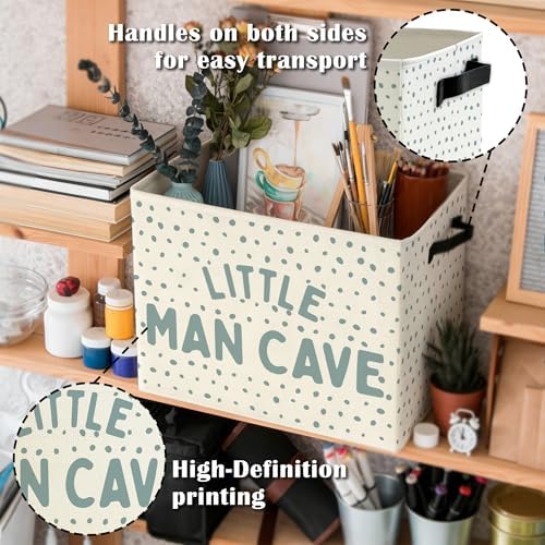 Little Man Cave Boys Storage Bins Box - Image 5