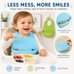 PandaEar 2-Pack Silicone Baby Bibs - Image 7