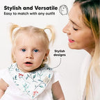 10pk Organic Baby Bandana Bibs for Drooling and Teething - Image 4