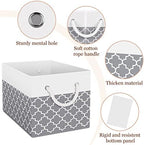 Fab totes Storage Bins 8-Pack, Foldable Storage Baskets - Image 3