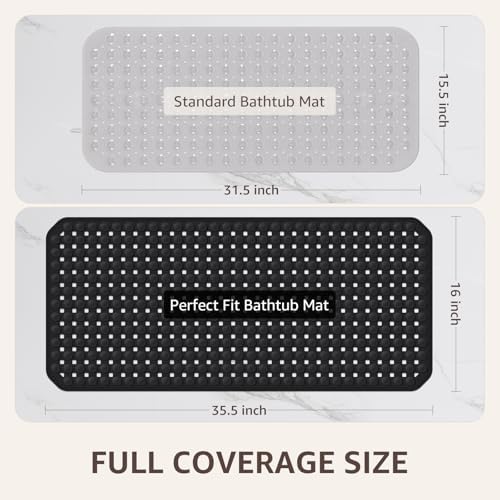 OTHWAY Bath Tub Shower Mat Non Slip, Bathtub Floor Liner Mats - Image 4