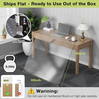 【Shipped Flat】1 Pack 32" x 48"Heavy Duty Clear Office Chair Mat - Image 2