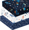david's kids 3 Pack Fitted Crib Sheets, Ultra Soft Breathable Comfortable Baby by davidskids