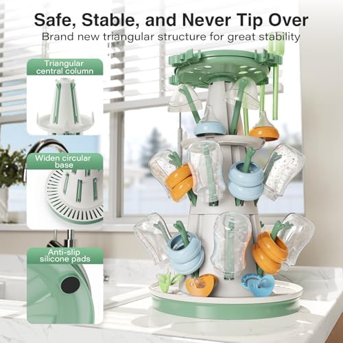 TAZENI Baby Bottle Drying Rack - Image 5