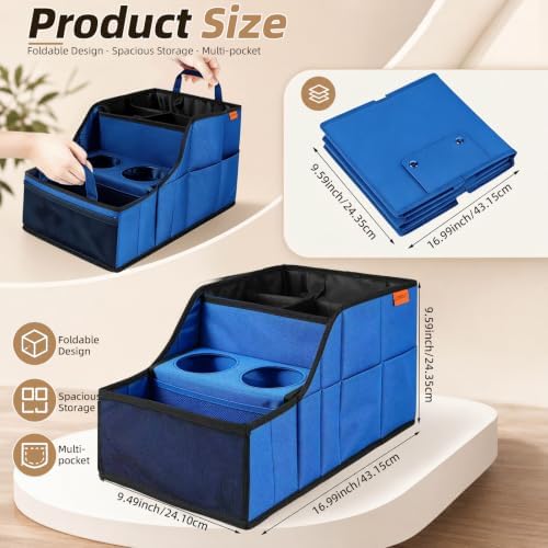 Car Seat Organizer Back Front Captains Seats Storage Travel - Image 5
