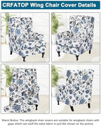 CRFATOP Wingback Chair Covers Wing Armchair Slipcovers - Image 3
