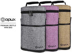 OPUX 2 Bottle Wine Bag Tote Carrier | Leakproof Insulated Wine Cooler Bag - Image 6