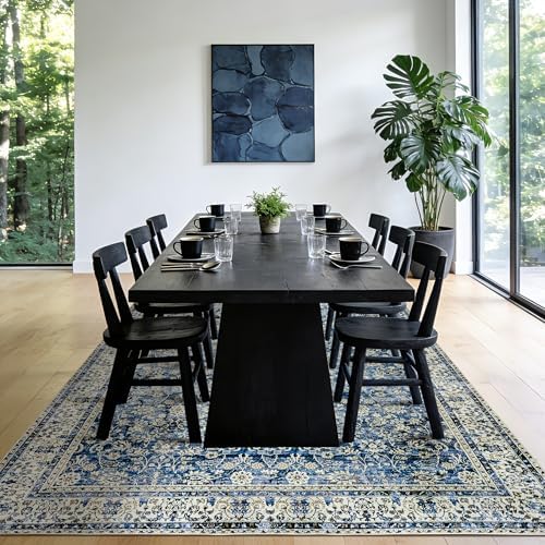 BILEEHOME Dark Blue 5x8 Area Rug - Image 5