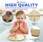 HippoBaby Baby Led Weaning Supplies | 10 Piece Silicone Baby Feeding Set | Baby - Image 4