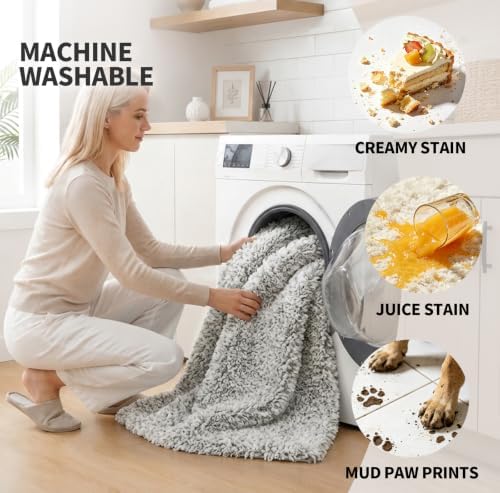 ILANGO Bathroom Rugs 60" × 24", Extra Soft Absorbent Microfiber Bath Rugs - Image 3