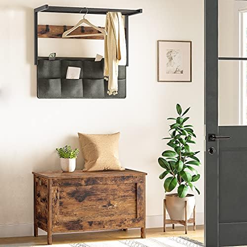 HOOBRO Toy Box, Retro Wooden Look Storage Chest - Image 4