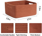 MiniArk Large Storage Baskets for Organizing, Baby Nursery, Toy Bins Box - Image 2