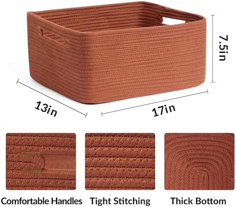 MiniArk Large Storage Baskets for Organizing, Baby Nursery, Toy Bins Box - Image 2