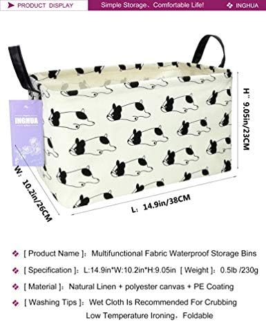 Rectangular Bulldog Storage Basket - Image 2