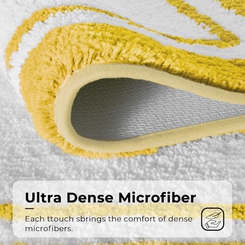 GRANNY SAYS Yellow Bathroom Rug, Cute Bath Mat - Image 6