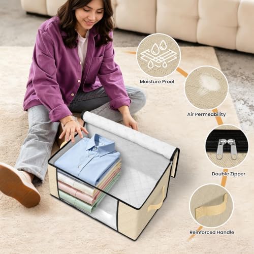 Fab totes 35L Closet Organizers, Foldable Under Bed Storage Containers - Image 6