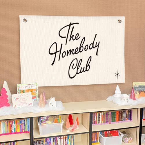 Lacama The Homebody Club Flags Banner, Trendy College Dorm Bedroom Wall Art - Image 4
