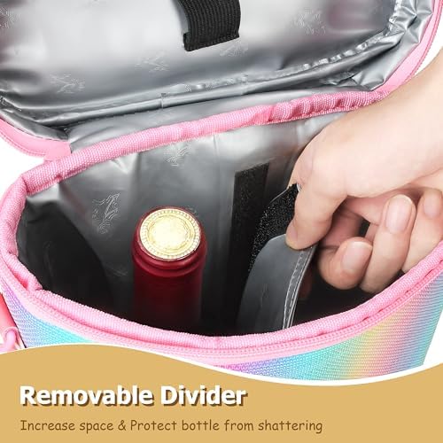 Tirrinia 2 Bottle Insulated Wine Tote Carrier Bag - Image 5