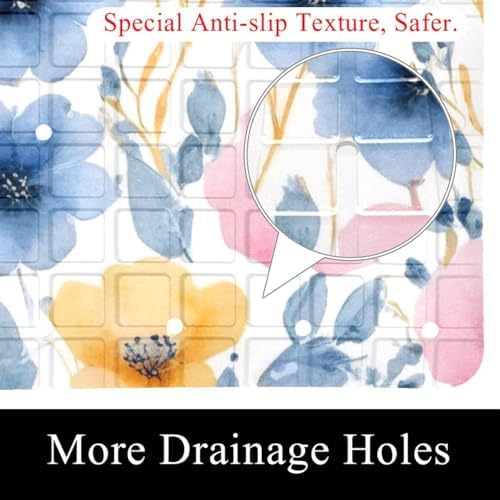 Non Slip Bathtub and Shower Mat 26.8x15.1 inch, Bath Mat - Image 2