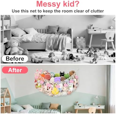 Stuffed Animal Storage Hammock, Large Stuffed Animal Net Or Hammock Wall - Image 3