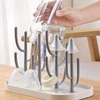 Baby Bottle Drying Rack with Tray, Creative Tree Branch Baby Bottle Dryer Holder - Image 5