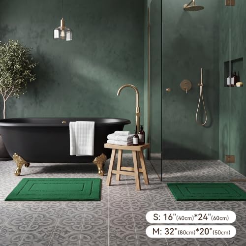 GRANNY SAYS Deep Green Bathroom Rug 16" x 24", Non-Slip Bath Mat - Image 5