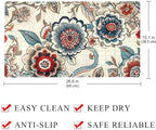 Shower Mat Non Slip 26.8 x 15.1 Inches, Paisley Florals Bathtub Mat Shower - Image 4