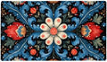 Bathtub Mat Non Slip 26.8x15.1In, Boho Floral Bath Mat by Anna+Cowper