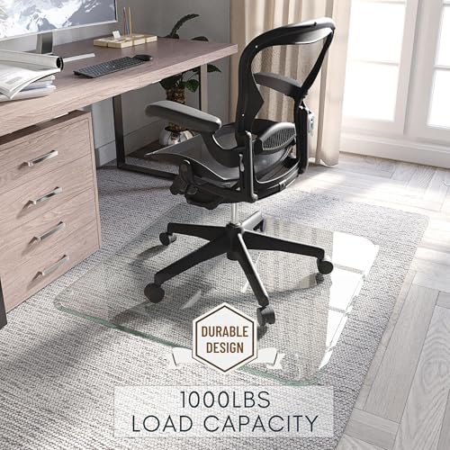 Tempered Glass Office Chair Mat - Image 4