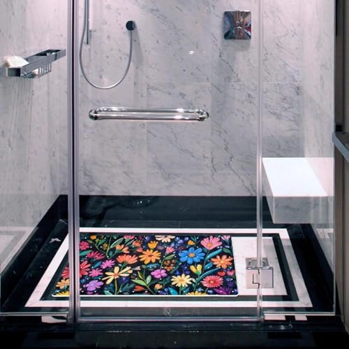 Bath Tub Shower Mat, Washable Bathtub Floor Mats, Suction Cups and Drain Holes - Image 6