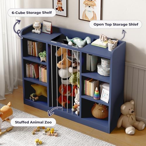 Toy Storage Organizer with 6 Cube, Stuffed Animal Storage - Image 4