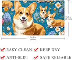 Bathtub Mat Non Slip 26.8x15.1 Inch, Corgis Flowers Shower Mat - Image 4