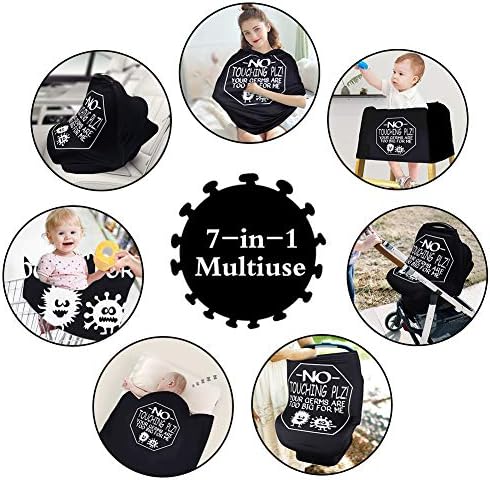 Metplus Baby Car Seat Cover, No Touch Sign Carseat Canopy & Nursing Covers - Image 7