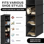 Simple Houseware 2 Pack 10 Shelves Hanging Shoe Organizer - Image 3