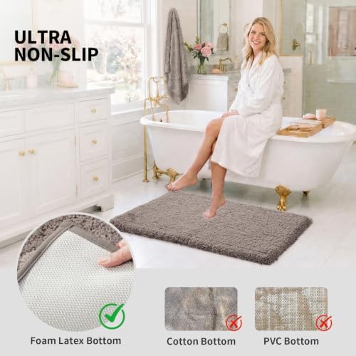 ILANGO Bathroom Rugs 24" × 17", Extra Soft Absorbent Microfiber Bath Rugs - Image 6