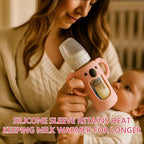 2 Pcs Silicone Sleeve Fit for Dr. Brown Narrow Glass Baby Bottle 4 oz - Image 2
